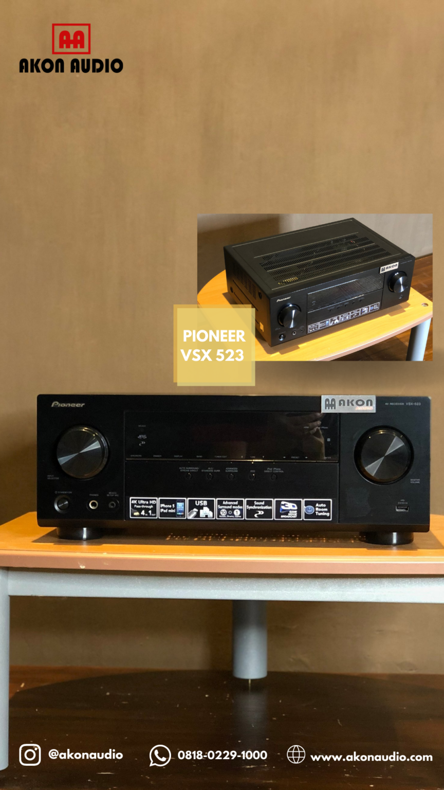 Jual amplifier Pioneer VSX523K » Akon Audio Toko Alat Sound System